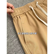 W11057-P38特批网图现货新款复古纯色直筒休闲裤工装纯棉长裤，男装工装外套，星座1608