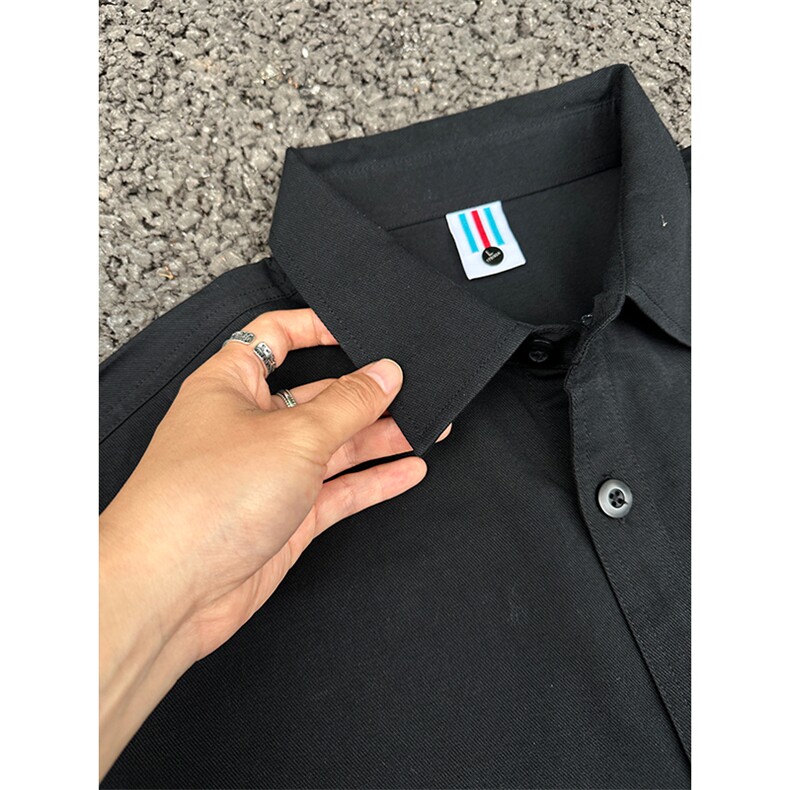 棉纯棉衬衫成衣水洗休闲衬衫男女宽松纯色衬衣GC27-P35,男装衬衫,星座301C-5