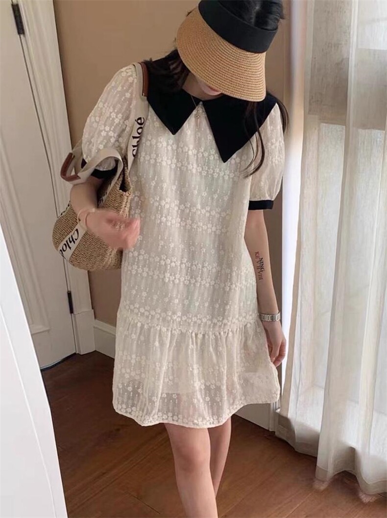 韩版蕾丝连衣裙，女装连衣裙，依多坊