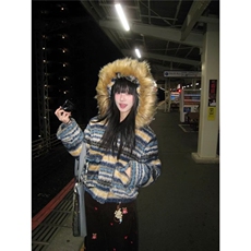 网图秋冬美式迷彩毛领连帽棉衣拉链外套加绒保暖A025-JY1280-P130，男装棉衣，电商A025