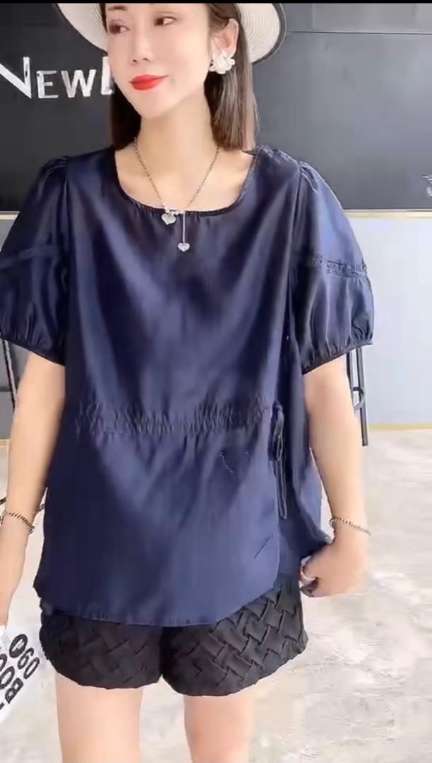 新款时尚韩版抽绳设计小衫,女装其它,L·H·X