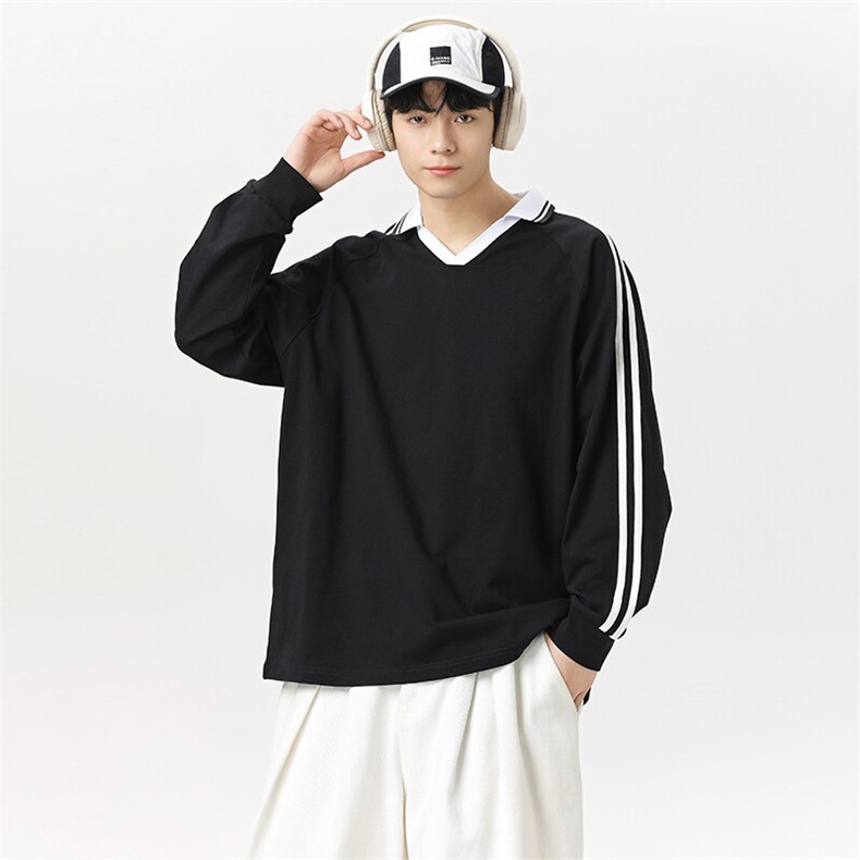 2025美式复古撞色拼接纹提花翻领冰丝速干球服TC3212-P35,男装T恤,星座717