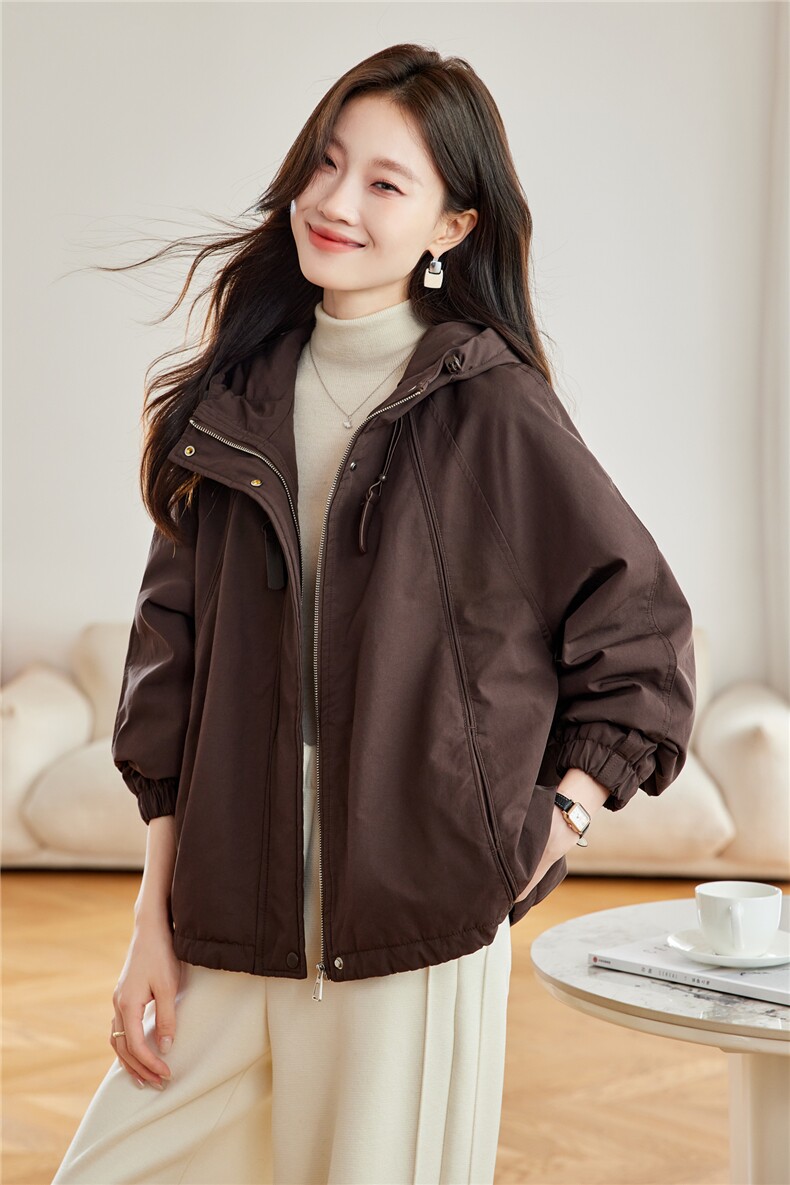 现货2025冬装新款加绒加厚休闲精品女装棉衣棉服派克服,女装派克服,木子恋