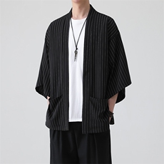 风夏季披风男女情侣宽松日系冰丝防晒服条纹风衣xz815-808p35，男装防晒衣，星座815（原A203）
