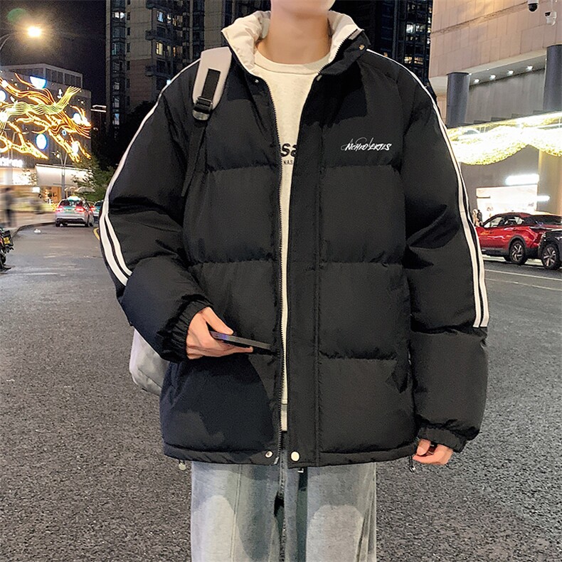 量大优可提供视频冬棉衣立领条纹HD019-1-MF5283-P75，男装棉衣，电商019-1