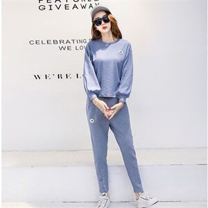 纯色 修身 显瘦 优雅 韩版 套装/套裙 宽松 潮流 2020年春季 甜美图片