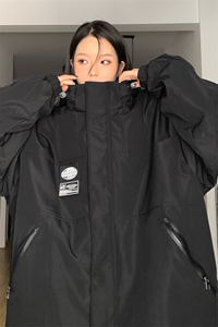 冬款拼接撞色连帽设计中性防泼水加厚保暖滑雪服M35-P125控178图片