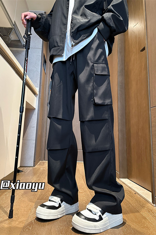 XZ616秋季新款百搭工装裤折皱设计感防水冲锋裤TY2420P55控68,男装工装外套,星座512A（原616）