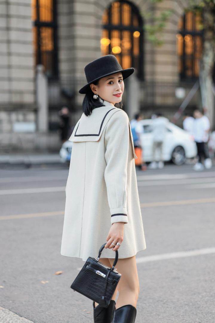 双面奥驼绒大衣，其它，雪飞诗