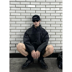 【有货】cleanfit工装外套男春秋美式高街短款夹克JK8325CC-P78，男装夹克，星座1007（原301D）