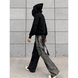 B221 美式ins高街重工艺宽松做旧工装牛仔裤子 LK23143-P80 控108图片