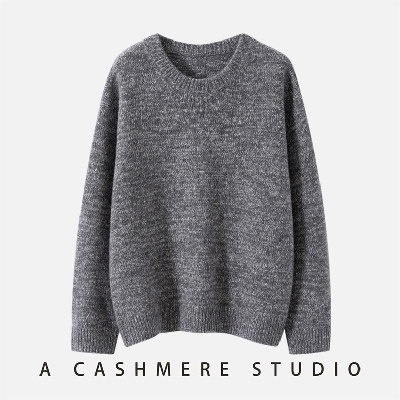 2025年秋季圆领长袖圆领套头衫时尚百搭休闲，女装羊绒衫，启东羊绒