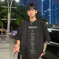 量大优供视频重磅麂皮绒短袖T恤男JPDX221-特P19，男装T恤，电商B367