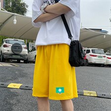 MK37264-P15冰丝短裤男士大码宽松休闲五分裤男运动中裤，男装休闲裤，电商A040