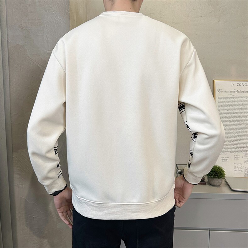 现货长期春秋百搭青年条纹卫衣假口袋条纹圆领卫衣TW5372-P62,男装卫衣,星座1105-3