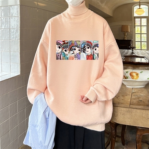 控68高领毛衣男士大码内搭毛线衣男 GM45250-P45加绒款-P65图片