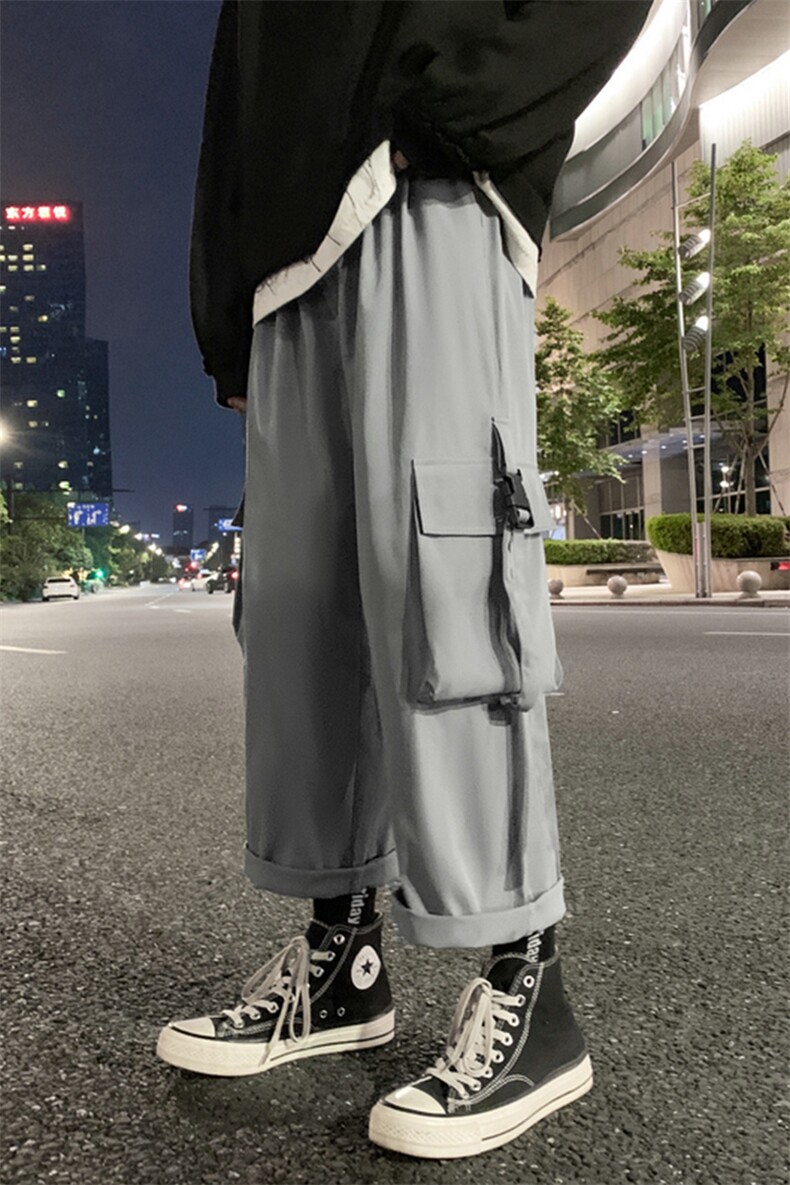 K406-P55秋季原创潮牌工装裤男士大码休闲裤宽松直筒裤潮裤M-5XL,男装工装外套,电商B280-1（原A049）