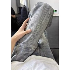 闪电纹牛仔裤男夏季薄款水洗裤子宽松直筒口袋设计微喇裤N620，男装牛仔裤，星座1116A（原606A-3）