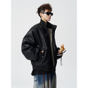 706-LK5031-P128  现货 冬季男士美式座山雕加厚皮毛一体棉服外套图片