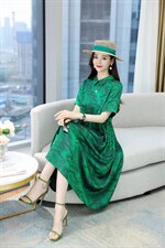 醋酸连衣裙现货，女装连衣裙，百衣时尚