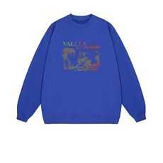 2025年秋季套头长袖时尚百搭通勤简约休闲，女装卫衣/绒衫，花可