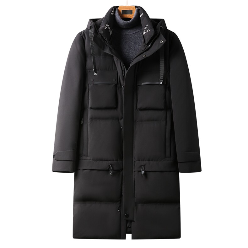 冬季羽绒服男脱卸领保暖上衣中年男休闲白鸭绒外套GSNA21301-P360,男装羽绒服,电商B212（原钱塘6029）