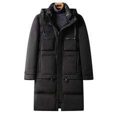 冬季羽绒服男脱卸领保暖上衣中年男休闲白鸭绒外套GSNA21301-P360，男装羽绒服，电商B212（原钱塘6029）