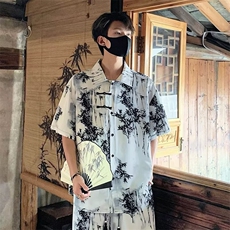 高档风可外穿莫代尔棉短袖长裤百搭原宿ins文艺无品牌时尚新款，男装T恤，星座1210-1