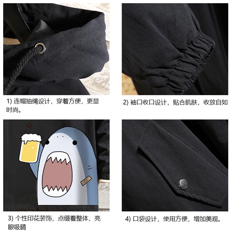 JK41137-P85加棉款-P115纯棉连帽夹克男士大码工装夹克男砖墙,男装夹克,电商A040A