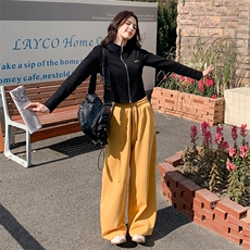 休闲运动风穿搭卫衣套装女初春秋超火好看高级感外套阔腿裤两件套，女装套装/套裙，2C261