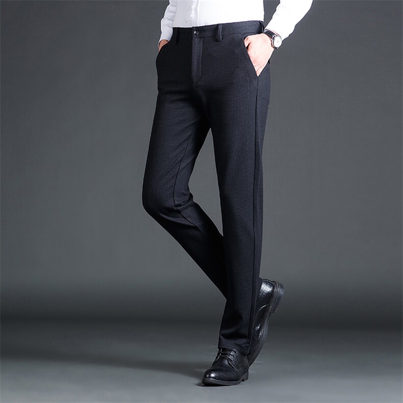 Z82165钱塘2020-2秋冬季中年男士微弹舒适柔软休闲百搭长裤P79,男装休闲裤,钱塘207-2