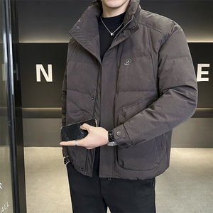 新标50男士羽绒服2025新款立领鸭绒内胆外套B240-YR9818-P195,男性穿搭秋冬外套图片
