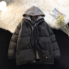冬季加厚假两件棉衣男连帽潮流休闲棉服棉袄潮流A266-WT08-P65，男装棉衣，电商A266
