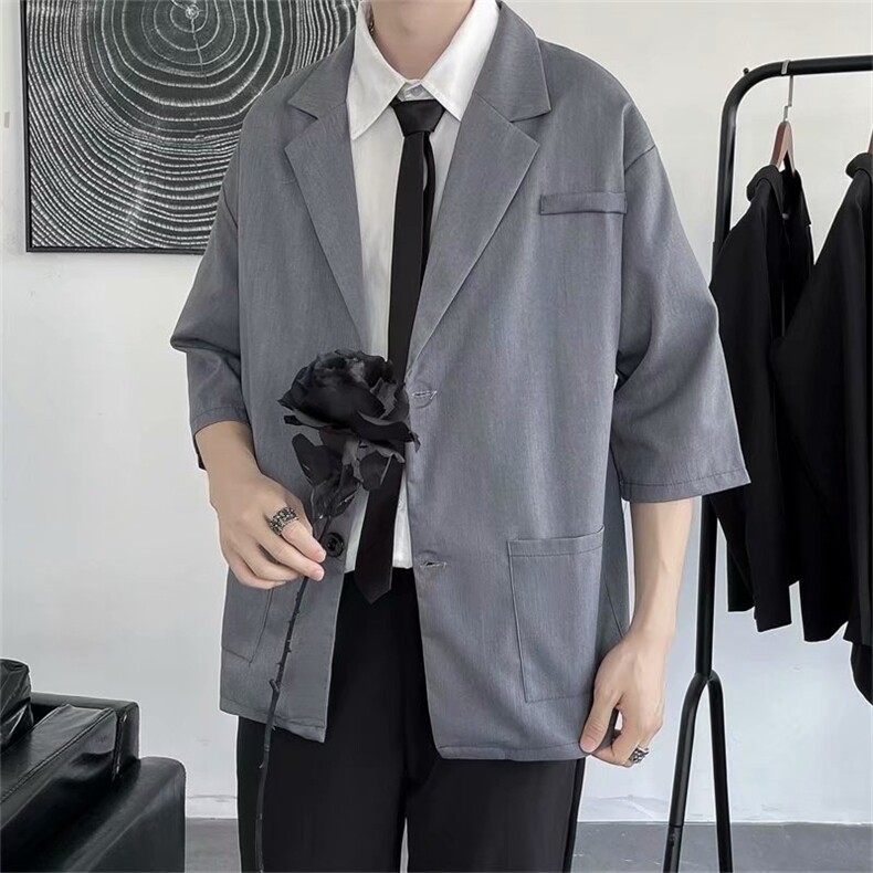 七分袖男士休闲西装外套X530P38,男装西服,星座1116-2