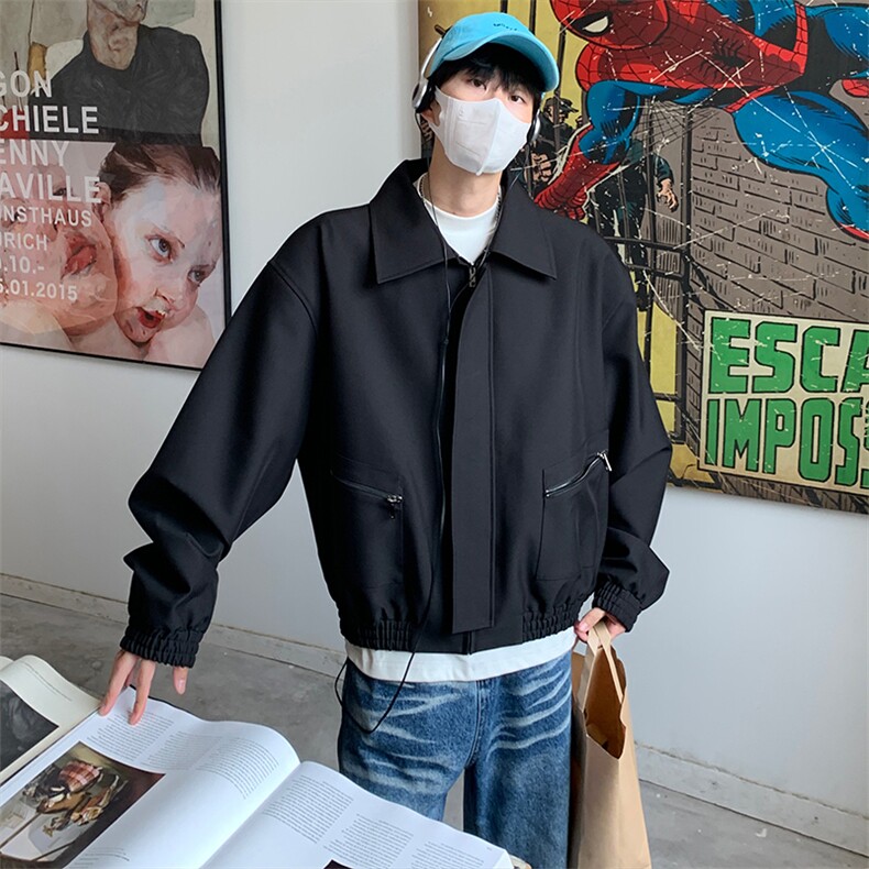 特P88无差价新款百搭拉链春秋时尚夹克外套-HJ5711港风,男装夹克,电商A003