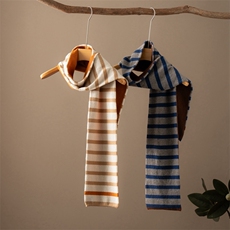 2025年秋季时尚百搭通勤简约休闲条纹双层披肩，围巾，江帆羊绒