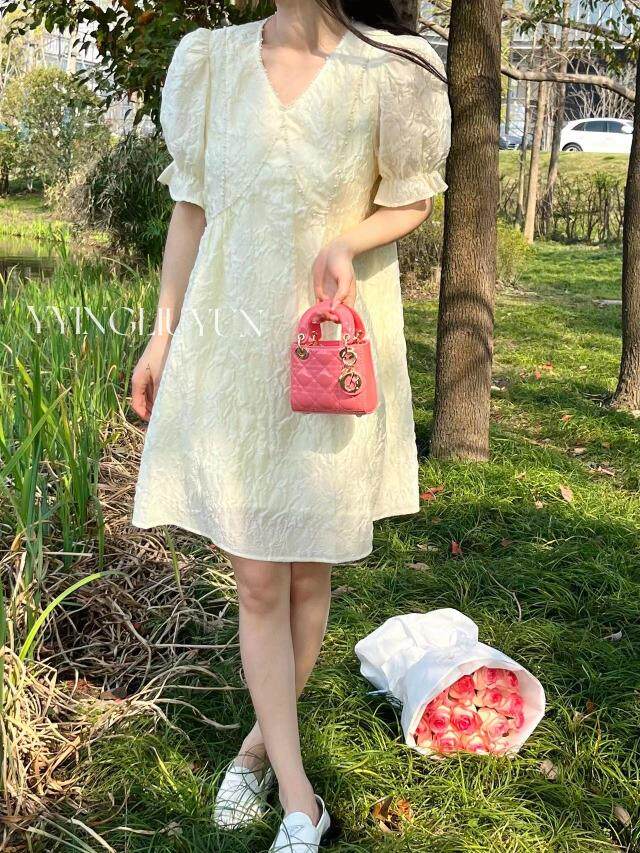 夏季工艺泡泡纱公主裙，其它，迎盈柳韵