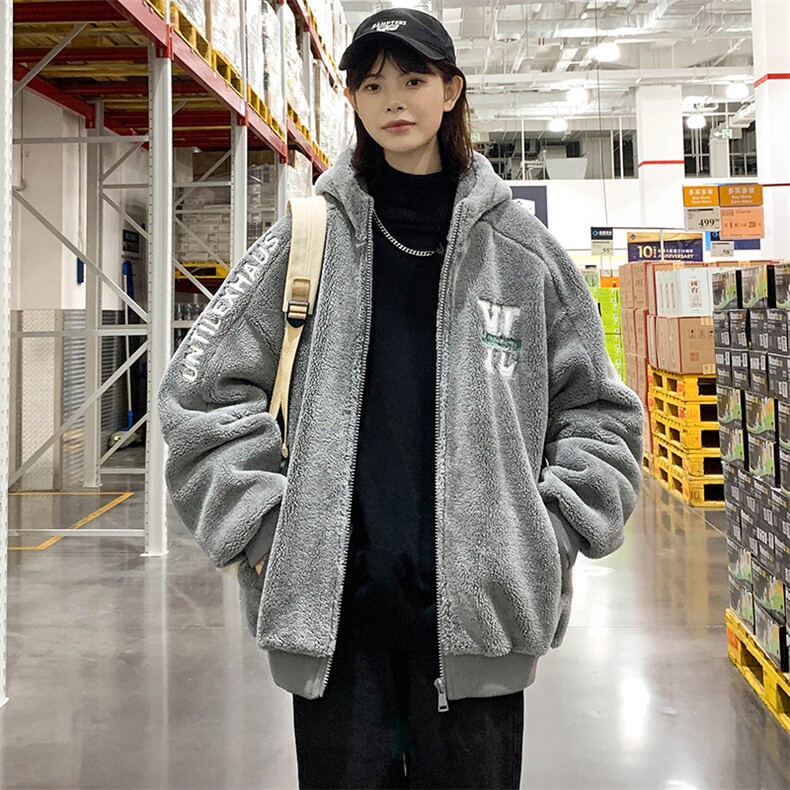 2024冬上新加绒加厚休闲棉衣羊羔绒连帽外套男女990-P110控价158,男装棉衣,电商A441-1