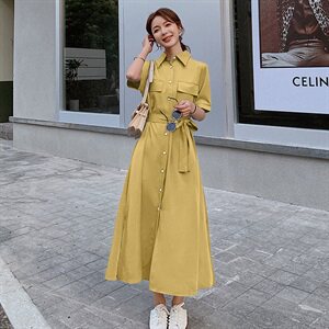 2023年夏季新款茶歇法式桔梗初恋炸街仙女森系裙子红色衬衫连衣裙,常州灯芯绒西装裙搭配图片