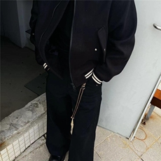 WT093-P62-复古时尚高级感宽松毛呢棒球服外套-网络图，男装夹克，星座1002-2