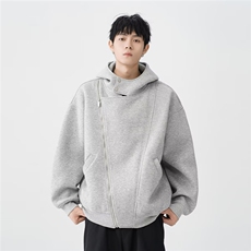 1506A/GW260/P62美式双拉链开衫连帽卫衣男女春秋重磅潮牌，男装卫衣，星座1506A