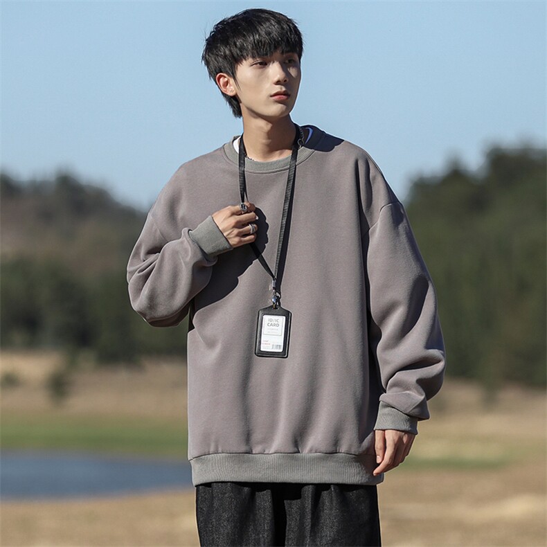 秋季新款男百搭cityboy风圆领卫衣VE2004-P40控68,男装卫衣,星座717