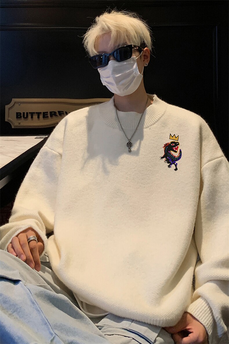 高质量！秋冬季半高领毛衣男士加绒加厚线衣针织衫男DMY549-特P38,男装针织衫/毛衣,电商B371