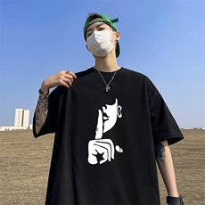 量大优供视频220克美式短袖t恤T2920得物直播有280克品质，男装T恤，电商A486