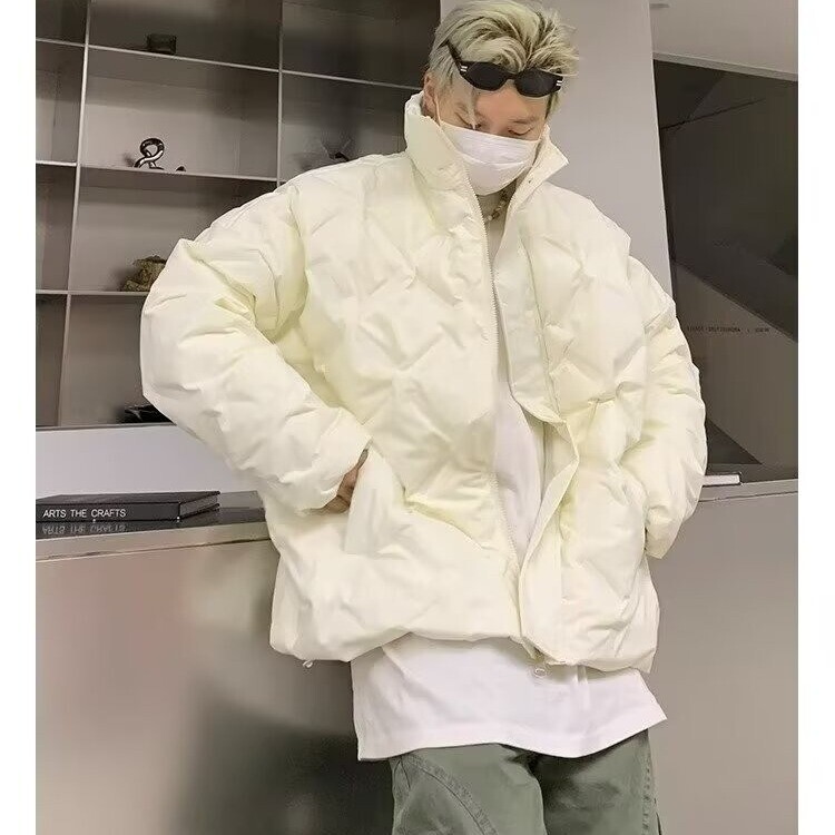 棉服男款冬美式潮牌情侣黑色加厚棉袄冬装棉衣袄子外套LF1014p85,男装棉衣,电商D256-2(原A064-2)