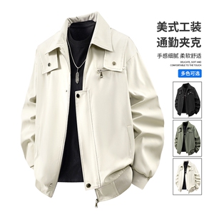 秋季男士立领美式休闲大码夹克外套J05-P55 控108图片