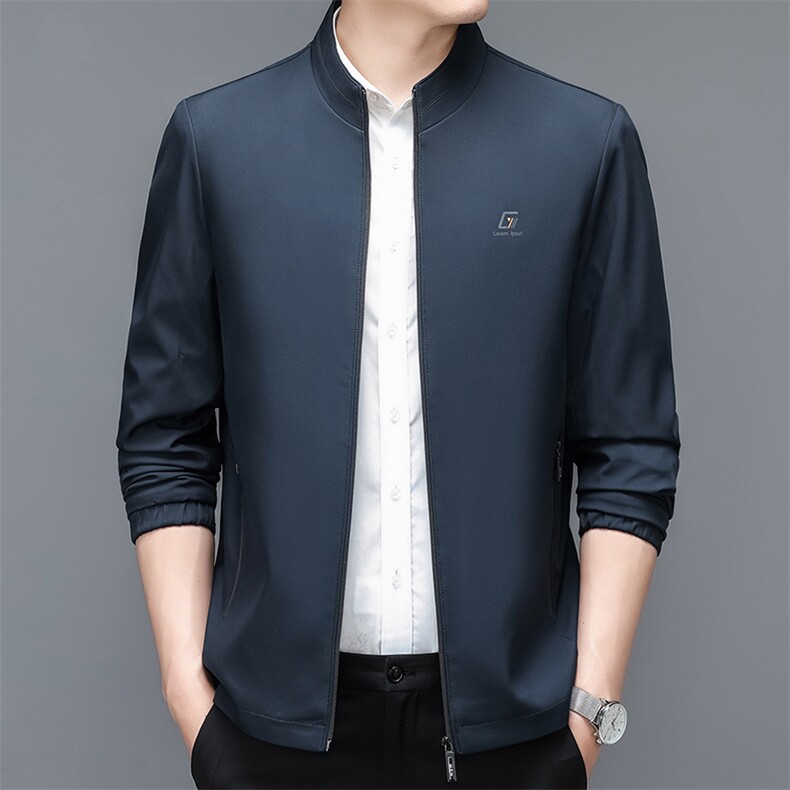 BJ22339钱塘2020-2春秋新款商务休闲简约中年男士夹克外套P69图片