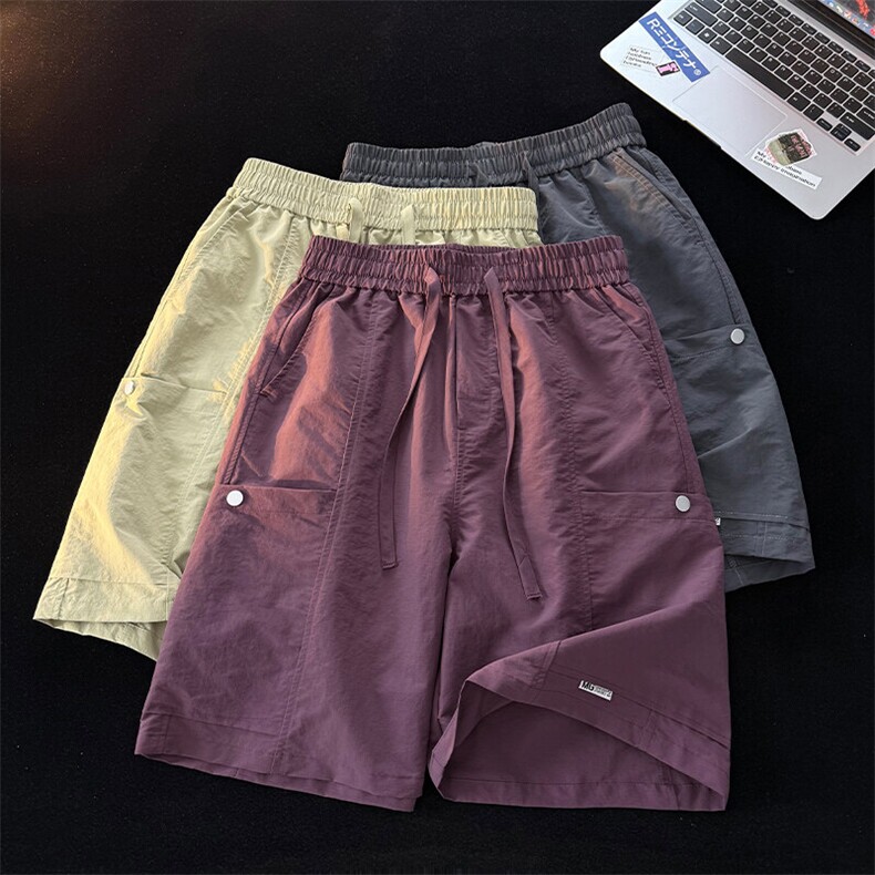 抖音品质冰丝工装裤男夏季薄款休闲宽松裤A146-GY254特p25量大优,男装工装外套,HDA146
