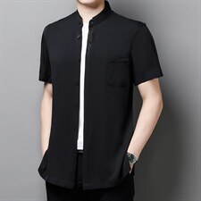 GBN869夏季新款男式休闲衬衫重磅双乔短袖时尚衬衣P500，男装衬衫，电商B360