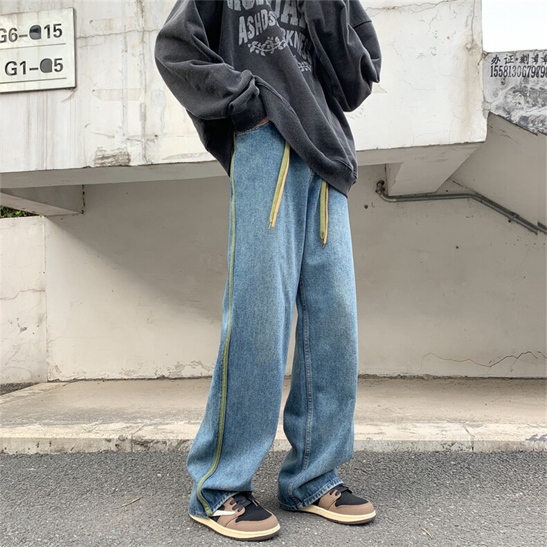 港风潮男新款牛仔裤嘻哈ins潮高街潮流痞帅长裤N06014-P45,男装牛仔裤,星座308B-1